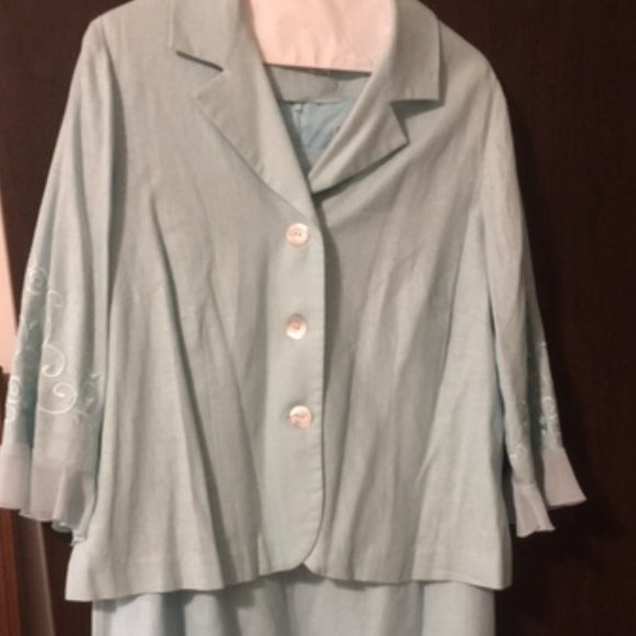 2 Piece-Dress Outfit Vintage Jessica Howard Woman 14-16 W Petite  **PLEASE READ - Picture 6 of 16